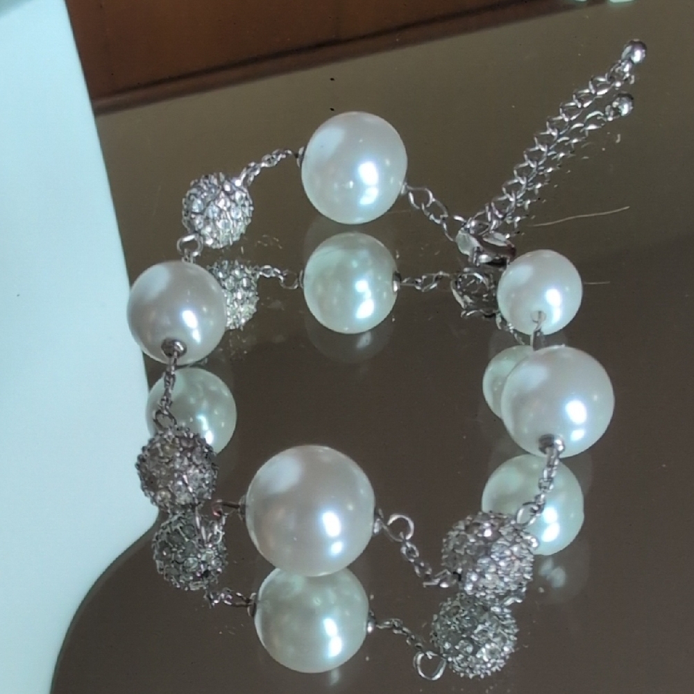Pearl Silver Bracelet